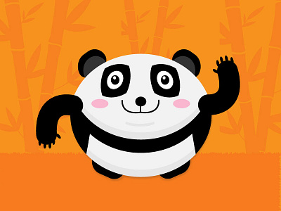 Free Panda Vector black download free minimal orange oval panda vector white