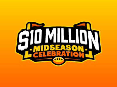 Midseason Celebration celebration daily fantasy sports dfs fantasy football logos nfl sports sports design sports logos