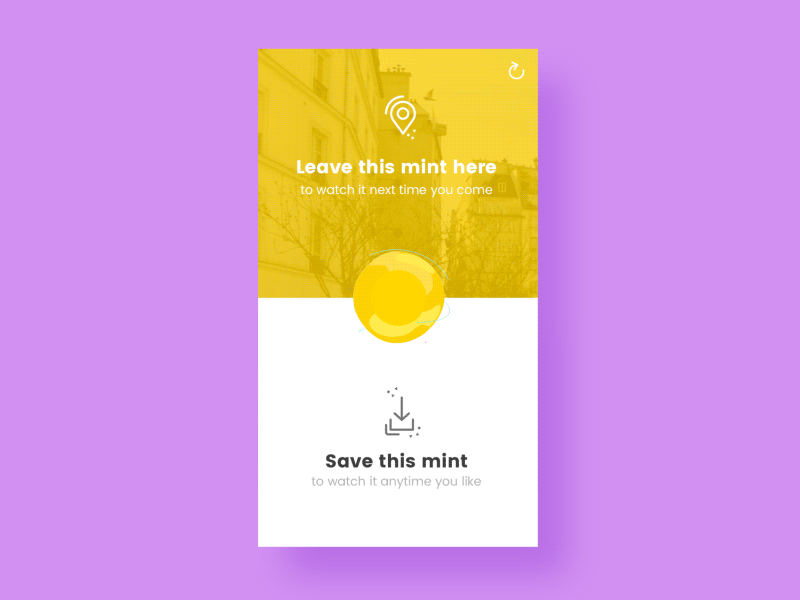 Mint, saving options app colorful drap and drop iphone save ui ux