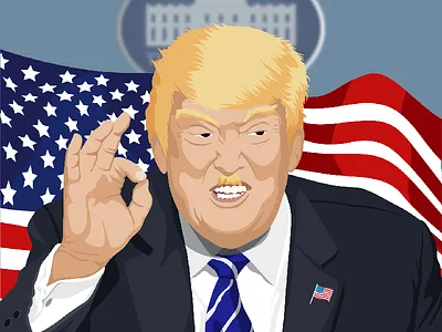 Something went terribly wrong. 2016 america donald elections face illustration president trump usa vote white win