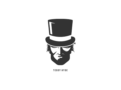 Teddy Hyde brand face hat hyde logo top hat