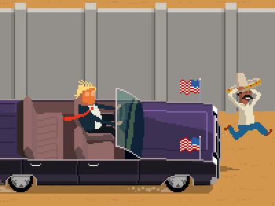 President Trump 8bit donaldtrump election2016 gif pixel art president trump trumpocalypse