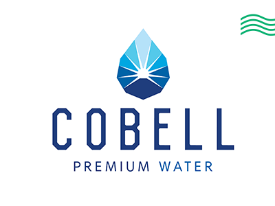 COBELL logo logotype mexico premium water