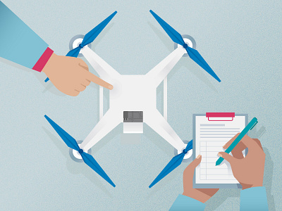 Drone Inspection checking clipboard drone inspecting inspection regulation