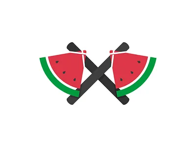 Watermelon Axe axe illustration logo logodesign watermelon
