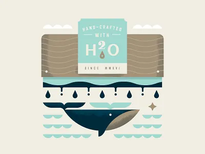 Waterbased Whale deep handcrafted ink nautical ocean print screenprinting sea water whale