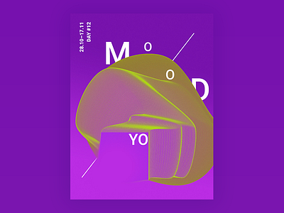 Poster 12/21 abstract challenge cinema4d daily everydays illustrator poster typography