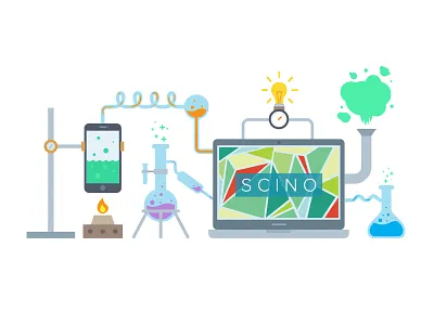 Scino development illustration laboratory mobile scino web