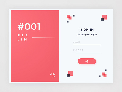 Daily UI #001 - Sign In berlin daily100 dailyui day001 element form interface sign in ui design