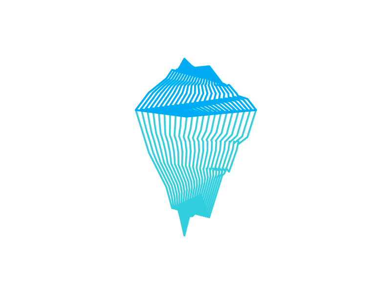 Iceberg colors and shape variations, logo design symbol [GIF] blends digital technology technologies holding ice berg iceberg logo logo design modern line art mountain software hardware internet start up start up startup tech company