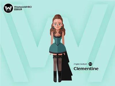 Westworld——Clementine character illustration