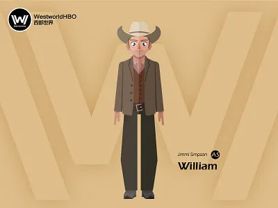 Westworld——William character illustration