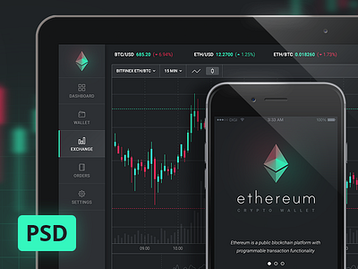 Crypto Mobile App app bitcoin crypto dashboard mobile psd ui