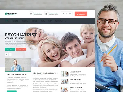Psychiatrist - HTML/CSS template css free html psd template wordpress