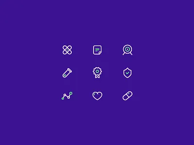 Medical research icon set doctor free heart icon list medic pils scientific stats target