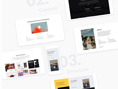 Episode - Personal creative web template clean design interface marketme minimalist modern professional resource ui ux web