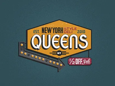 Deli Sign found type light neon new york old queens sign vin conti vintage