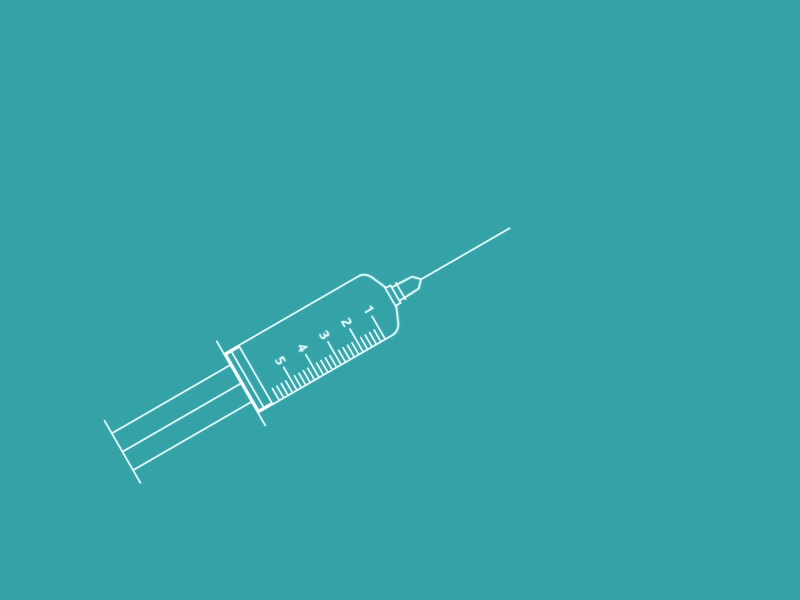 Injection chemical chemistry gif healty injection particules