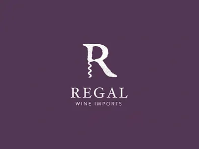 Corkscrew corkscrew logo purple r regal wine