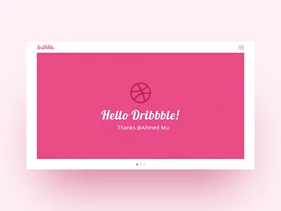 Hello Dribbble! first shot hello dribbble invite thanks web design