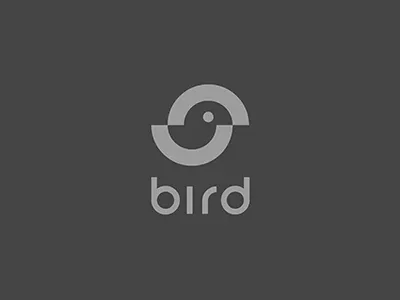 bird b bird black design idea mark minimal negative piotrlogo space
