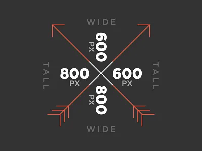 Hipster Measurement arrow arrows gotham gray height hipster orange tall white wide width