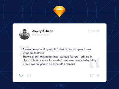 #Daily UI #039 - Testimonials 039 dailyui sketch sketch 43 testimonials