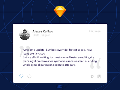 #Daily UI #039 - Testimonials 039 dailyui sketch sketch 43 testimonials