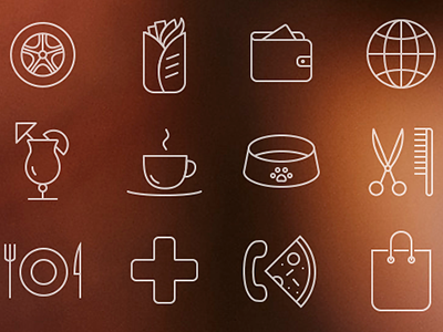 Iconset design icon illustration ios vector