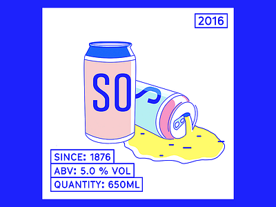 S.O.S art beer digital ikblue illustration sos