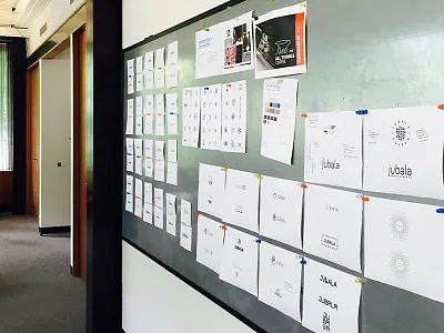 Jubala Coffee process branding identity logo office photography process sketches