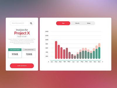 Invoice Tracking Module UI Challenge chart clean data data visualisation data vizualisation graph ui ux visual communication