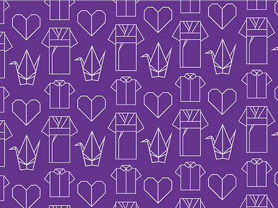 Origami crane heart illustration kimono origami origami shirt pattern