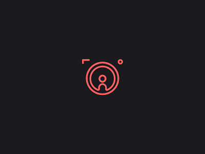 Camera/Person/Lens design lens line art logo minimal photography picture simple
