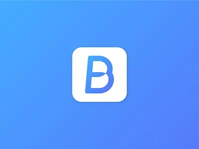 Bridgeme Logo2 b bi branding gradation icon logo mobile symbol