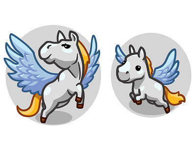 Animals Pegasus 2d 2d art animal art concept concept art design game game art game desigm icon illustration