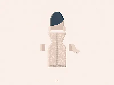 Om Kalthoum anybuddy character design egyptian flat geometric minimal oldies singer