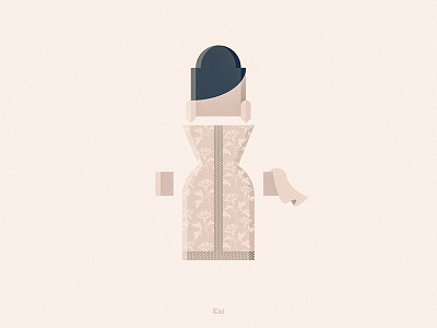 Om Kalthoum anybuddy character design egyptian flat geometric minimal oldies singer