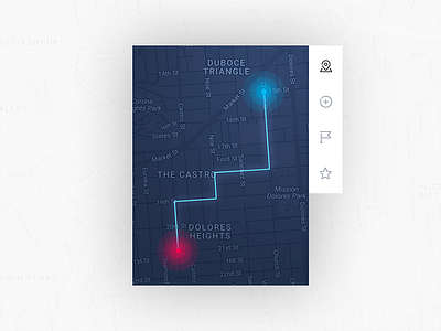 Location Tracker - Daily UI - #020 daily dailyui interface location map tracking ui user interface
