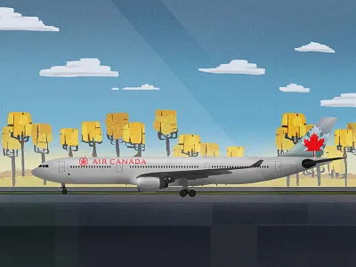 Airbus A330-300 Aircraft air airbus aircraft airplane airport canada fall jet plane trees