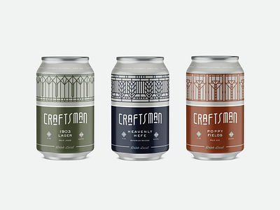 Craftsman architectural beer branding brewery color craftsman pasadena type