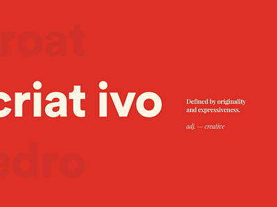 Creative creative criativo portfolio red