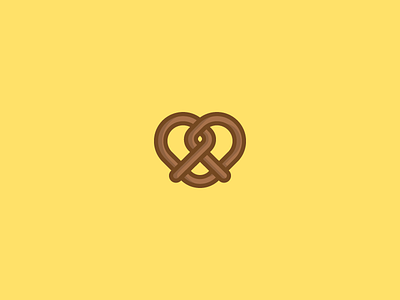 November 3: Pretzel 365cons daily icon diary eat food icon pretzel twist