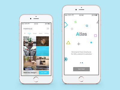 UI design Atlas applications apps design ios ui ux