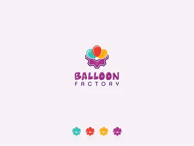 Balloon Factory balloon colorful factory fun gear kids logo