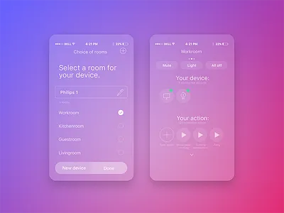 Aivee - Smart home app app design home house landscape mobile navigation photo remote smart home ui ux