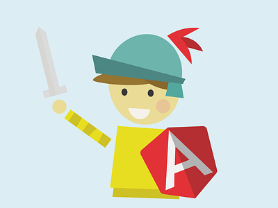 Knight angular angularjs js knight red sword