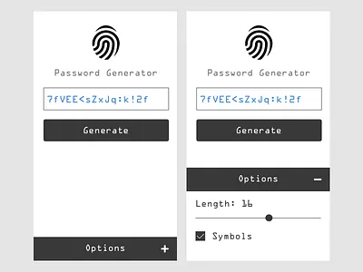 Password Generator webapp