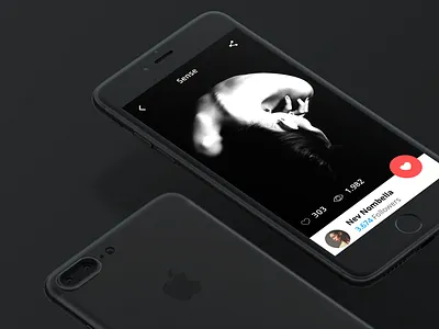 iPhone 7 mockup concept daily dailyui freebie iphone minimal mockup photo sketch social ui uikit