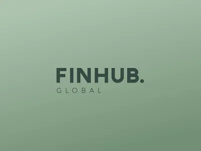 FinHub brand fintech logo logotype